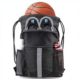 Multifunctional Polyester Drawstring Backpack with Shoe Compartment for Basketball &amp; Football Unisex Sports Bag (Below 23L) - Product Image 1