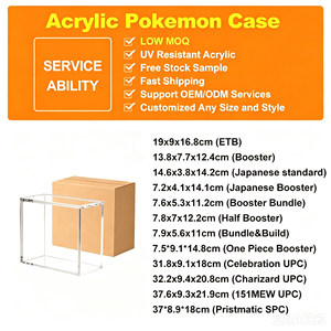 Caja de Exhibición Acrílica Moderna con Imán Fuerte para Protección de Colecciones de Pokémon y Ecológica para Almacenamiento - Product Image 6