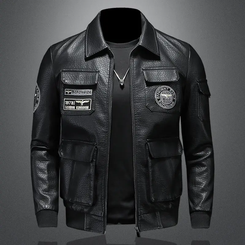 Varsity Jack Oem Custom Design Letterman Jas Borduurwerk Logo Pu Lederen Bomber Varsity Jas Voor Mannen