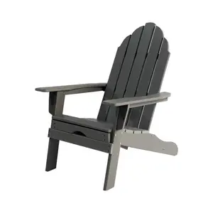 Hoge Kwaliteit Waterdichte Plastic Adirondack Stoelen Opvouwbare Meubelen Patio Tuin Stoel