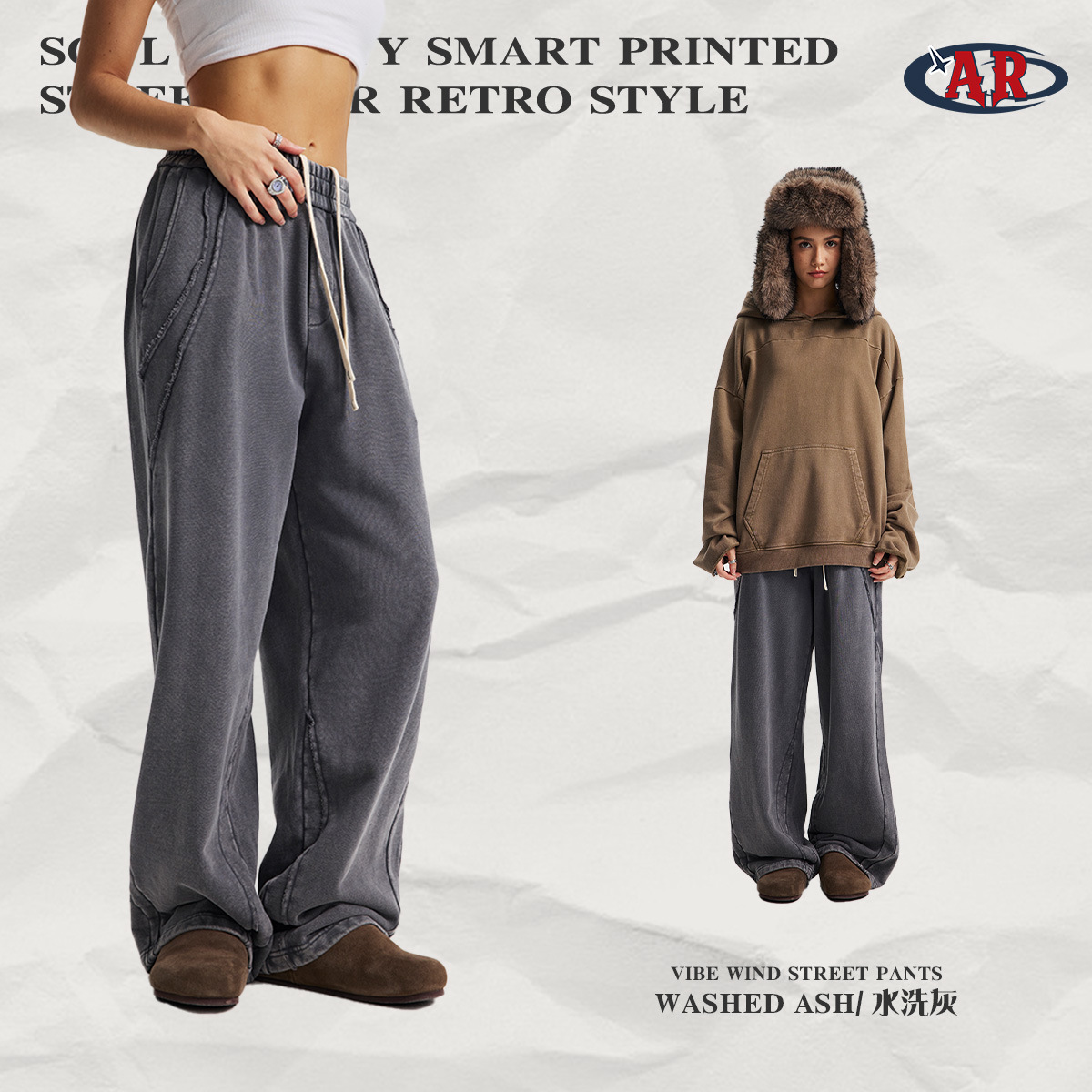 K41 Trousers-Washed Gray