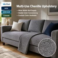 Tissu d'ameublement en chenille luxueux, doux pour la peau, haute densité, pour canapé, fauteuil club, boutique, maison, vente en gros, sur mesure