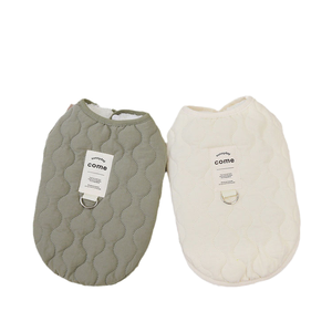 छोटे मध्यम आकार के कुत्तों के लिए शरद ऋतु सर्दियों के पालतू कपड़े मखमली टेडी कपास बकल कर्षण कुत्ते - Product Image 2