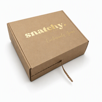 Cartons d'expédition en carton ondulé personnalisés avec logo, auto-adhésifs, avec fermeture éclair, pour cadeaux