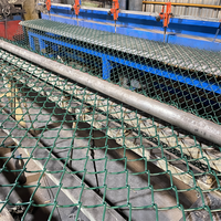 Clôture en treillis métallique galvanisé et revêtu de PVC, forme losange, écologique, hauteur 2,4 m, pour extérieur, ferme, route, autoroute, école