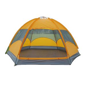 Carpas hexagonales para acampar y dormir rugoso, para 3-4 personas, puertas dobles - Product Image 1