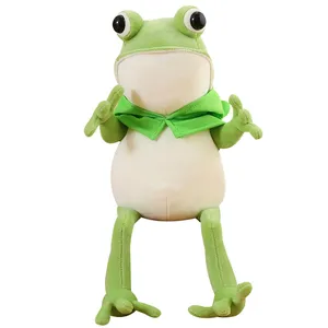 青蛙毛绒玩具毛绒动物毛绒材料和定制30厘米，45厘米尺寸玩具