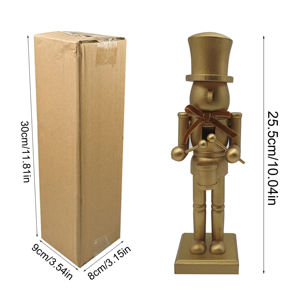 Nouvel ensemble de décoration de Noël <span class=keywords><strong>doré</strong></span> avec figurine en hickory du <span class=keywords><strong>casse</strong></span>-<span class=keywords><strong>noisette</strong></span> - Product Image 2