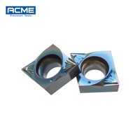 Plaquettes de tournage CNC en carbure de tungstène de qualité ultra-précise CCGT09T304-SKC, revêtement PVD, forme losange, pour centres de tournage CNC, OEM