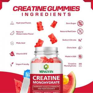 OEM/ODM Muscle Energy Enhancement Supplement for Adults Gluten-Free <b>Creatine</b> <b>Monohydrate</b> Gummies - Product Image 3
