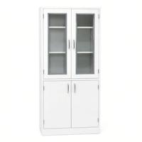 Armoire de rangement de laboratoire certifiée ISO pour usage hospitalier moderne, entièrement en acier, armoire de pharmacie, construction métallique étanche et ignifuge