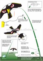 Qiao Liang, fabrication professionnelle de cerfs-volants d'extérieur en forme d'animaux, cerfs-volants effaroucheurs d'oiseaux, cerfs-volants faucon, répulsifs pour oiseaux pour la ferme