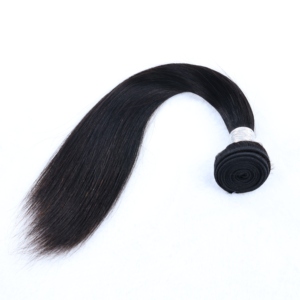 <span class=keywords><strong>Extensiones</strong></span> de Cabello Virgen Indio Liso, Tejidas a Mano, Color Negro <span class=keywords><strong>Natural</strong></span>, para Coser y Tejer - Product Image 4