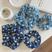 Liwu 2025 Nouveau Design Serre-tête Durable en Polyester à Motif Rose Bleue pour Femme, Élastiques à Cheveux - Style Ethnique pour Fête