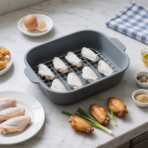 Recipientes de Silicona para Empanizar Pescado y <span class=keywords><strong>Pollo</strong></span>, <span class=keywords><strong>con</strong></span> Tapas, para Freír - Product Image 2