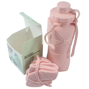 Nouvelle conception de tasse à eau pliable en silicone, bouteille de sport portable et pliable, tasse à eau télescopique pour l'extérieur - Product Image 5
