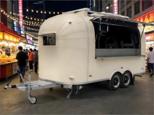 Rimorchio Commerciale per Gelato con Vetrina Refrigerata, Congelatore Rapido e Espositore per Torte Gelato per Negozi di Dolci - Product Image 1