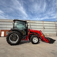 Tractor Agrícola de 90HP con Tracción en las 4 Ruedas, Cargador Frontal, Cabina Cerrada con Aire Acondicionado, Motor Compatible con Múltiples Implementos, Alta Productividad