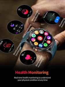 Reloj Inteligente HT28 para Hombre, Pantalla LED de 1.85 Pulgadas, Linterna, Brújula, Monitor de Ritmo Cardíaco, Monitor de Sueño, Reloj Deportivo IP67 con Control Remoto - Product Image 4