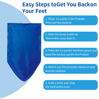 Pack de soulagement de la douleur réutilisable chaud/froid à double usage en nylon et PVC, facile à utiliser pour soulager le stress