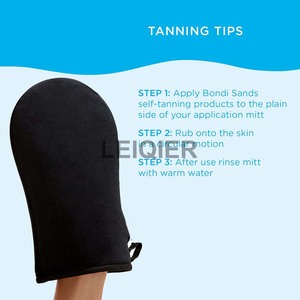 Gants de bronzage personnalisés avec logo, mitaines auto-bronzantes avec poignet élastique, applicateurs de bronzage ovales pour le corps - Product Image 6