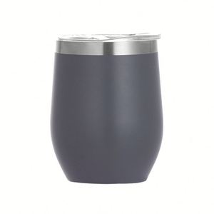 Vaso de Acero Inoxidable sin Tallo de 12 oz, Doble Pared, Aislado al Vacío, Ecológico, para Vino, Taza Redonda - Product Image 6