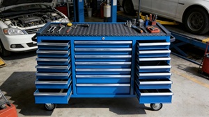 Nuovo Carrello Portaoggetti in Acciaio Resistente YA YAV-024 con 21 Cassetti, Capacità di Carico 500kg, OEM/ODM Disponibile, Garanzia di 3 Anni - Product Image 4
