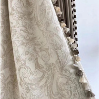 Nouveaux rideaux vintage Français Chenille Jacquard, Maurice Noir et blanc n ombrage chambre salon