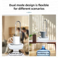Distributeur d'eau intelligent de bureau avec plateau, rechargeable Type-C, machine à eau potable automatique et mains libres à dosage quantitatif