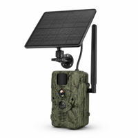 Caméra de chasse solaire 4G avec vision nocturne PIR 4MP