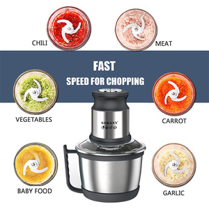 Marca Premium RAF 7027 <span class=keywords><strong>Sokany</strong></span> cuerpo de acero inoxidable <span class=keywords><strong>picadora</strong></span> 3L <span class=keywords><strong>picadora</strong></span> de carne de alta calidad - Product Image 4