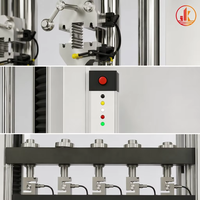 Máquina de Ensayo de Flexión de Membranas Impermeables de 5 Estaciones WDW-5G 5x5kN con Pinzas Neumáticas para Normas ASTM EN ISO