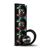 Refroidisseur de processeur liquide VALKYRIE GL-360 AIO avec radiateur de 360 mm, tête de pompe métallique à détection de gravité, éclairage ARGB, haute performance pour PC
