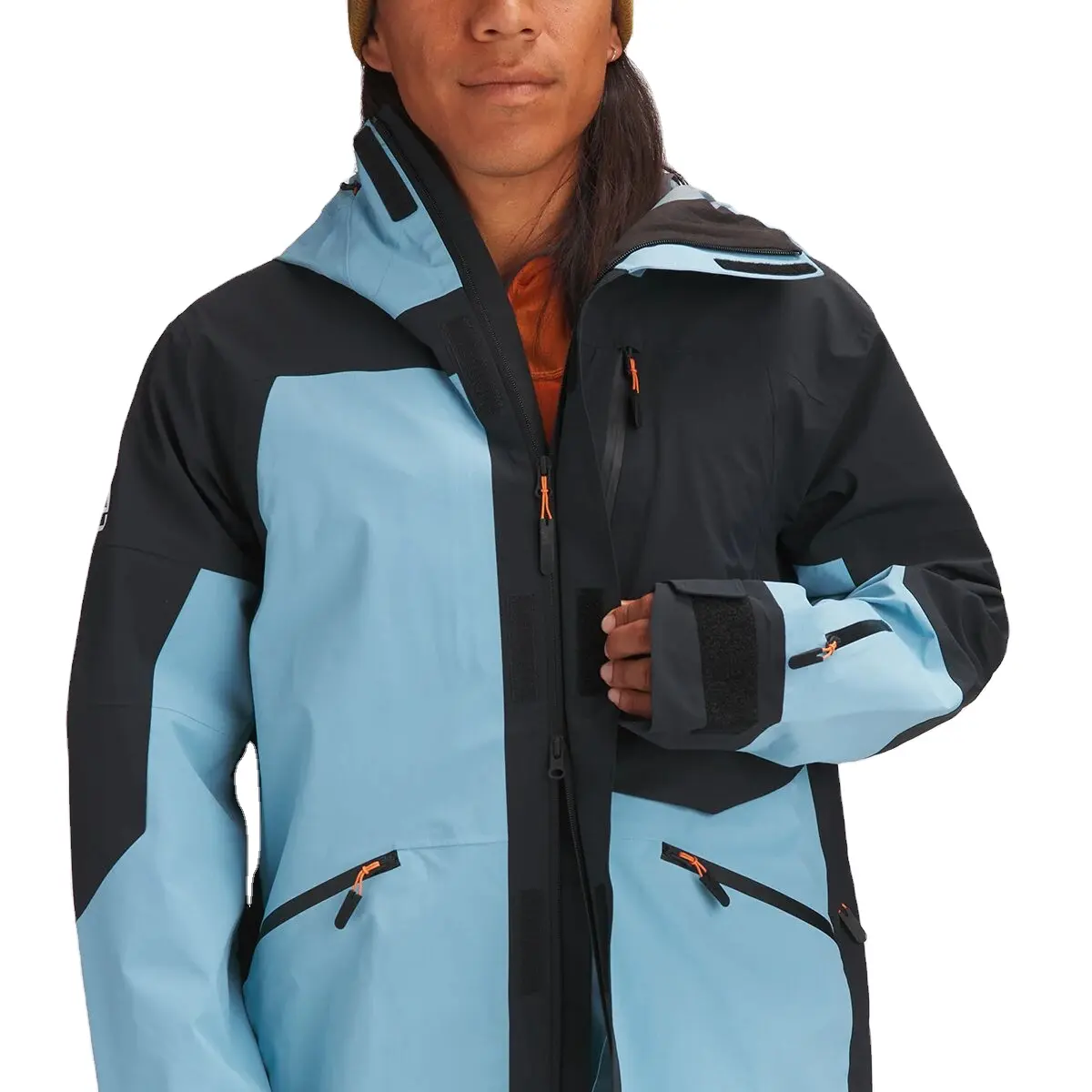 AQTQ Custom Winter Breathable Snow Wear Snowsuit Ski Suit Windproof Overall Snow Coat For Men