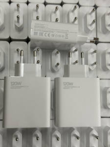 Adaptador de cargador de teléfono de 120W enchufe de la UE 6A cable tipo C juego de adaptadores de corriente <span class=keywords><strong>2</strong></span> en 1 cargador de pared de carga turbo para <span class=keywords><strong>MI</strong></span> 13 Note 9 Pro - Product Image 2