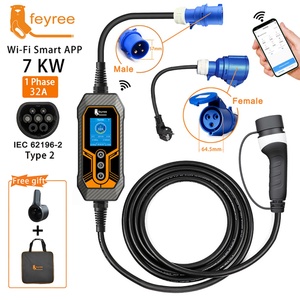 Cargador Portátil para Vehículos Eléctricos de 240V para BYD Song Tipo2/GBT 32A 7KW, Estación de Carga Rápida - Product Image 3