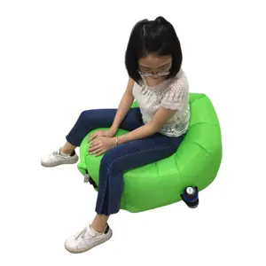 Green outdoor for airbags for children and infants portable airbags air sofa chair inflatable outdoor couch