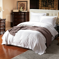 Parure de lit 4 pièces en coton doux, housse de couette et drap-housse, tailles Queen et King – Offre Spéciale