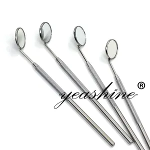Instrumentos dentários de aço inoxidável, venda quente, espelho longo para dentista