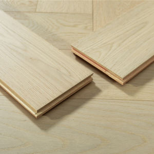 พื้นไม้เอ็นจิเนียร์ลายก้างปลาไม้โอ๊คขาวหลายชั้น ระบบคลิ๊กล็อค ทนไฟ ดีไซน์ทันสมัย เหมาะสำหรับห้องนั่งเล่นและห้องน้ำ - Product Image 3