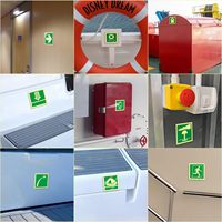 Autocollants de sécurité marins lumineux personnalisés en PVC, visibles la nuit, pour yachts, navires et bateaux, vente en gros