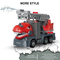 Camion de dinosaure mobile 1:14, jouet télécommandé, camion de voirie, véhicule RC, camion de pompiers avec arroseur, jouet pour enfant avec différents thèmes