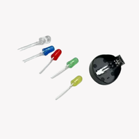 Supporto per Batteria con Connettore LED per NGC, Set per Modifica Batteria N Gamecube + Kit LED Colorati