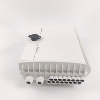 Boîtier de distribution de fibre optique extérieur 16 cœurs FTTH, 2 entrées 16 sorties, en ABS blanc, pour projets FTTx, directement de l'usine