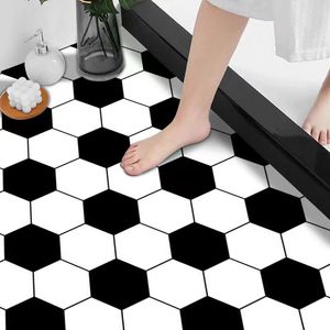 Papel Tapiz de PVC ORON DECO, Impermeable, Adhesivo 3D en Blanco y Negro, Revestimiento de Plástico para Pisos, Vinilo Autoadhesivo para Baño - Product Image 2