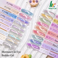 HEMA FREE Gel de construction pour ongles effet œil de chat sirène, 18 couleurs, gel d'extension, vente en gros, gel dur de haute qualité, gel de construction pour ongles, logo personnalisé