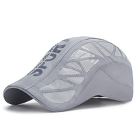 Gorra Deportiva de Verano, Transpirable, de Malla, de Secado Rápido, con Letras Impresas, para Golf, Ciclismo, Béisbol