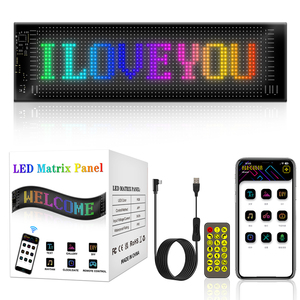 Panel piksel matriks <span class=keywords><strong>LED</strong></span> <span class=keywords><strong>RGB</strong></span> kustom aplikasi USB mata setan DIY layar Decal <span class=keywords><strong>LED</strong></span> kendaraan mobil tampilan jendela belakang IP65 pusat perbelanjaan - Product Image 2