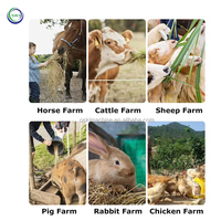 Broyeur et mélangeur vertical d'aliments pour bétail et volaille de 1 tonne broyeur de grains équipement de broyeur d'aliments pour bétail vache poulet cheval bétail