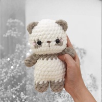 Nouveauté Amigurumi Panda jouet Crochet Mini peluche Panda poupée animaux personnalisés jouets en peluche